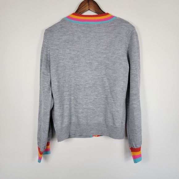 Andree by Unit Women's Medium Gray Button Up Cardigan Sweater New - Picture 4 of 7